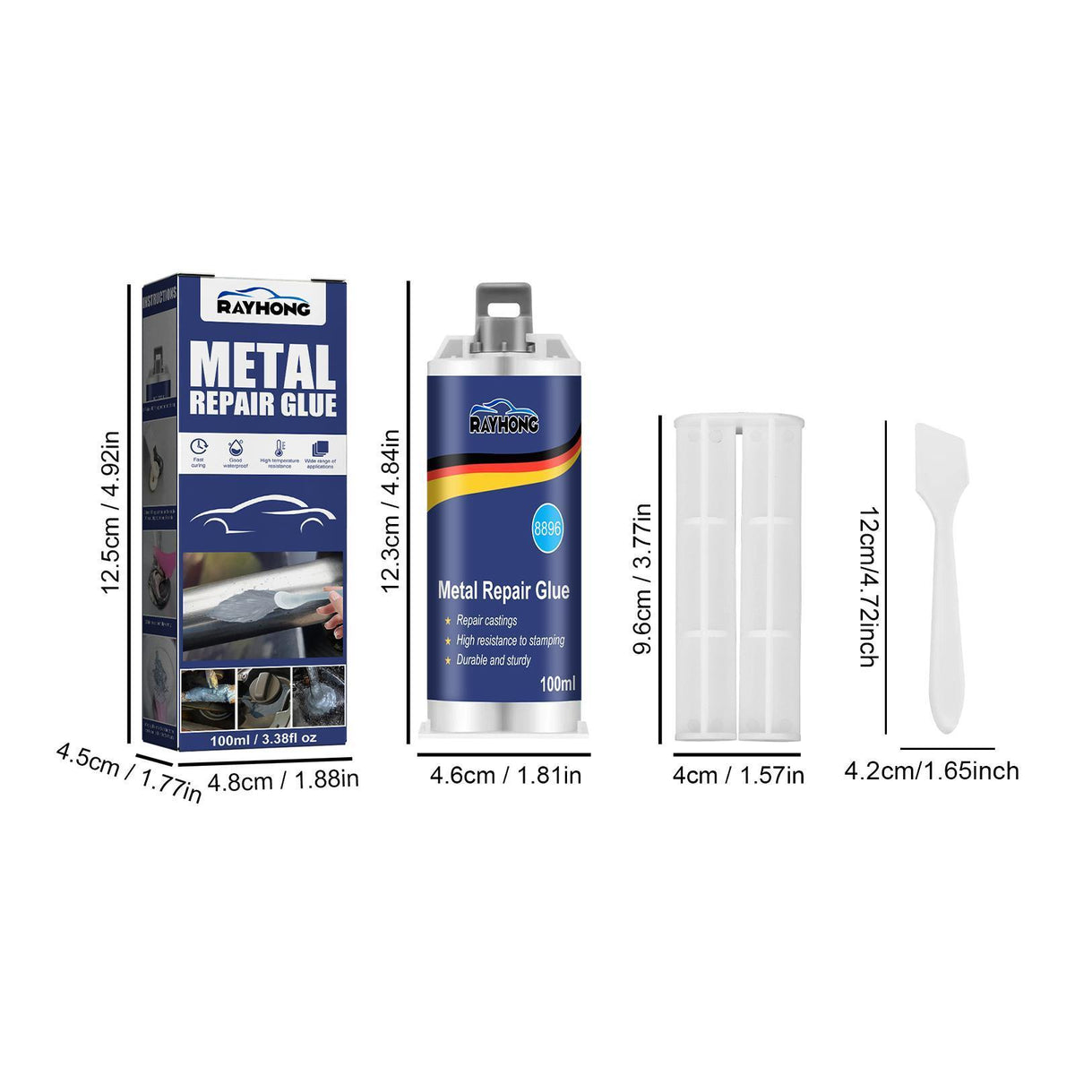 Ruihong Metal Casting Glue 100ml High Temperature Resistant Welding Glue Strong Electric Welding Glue For Metal Castings With Sand Holes, Porosity And Cracks - image 7