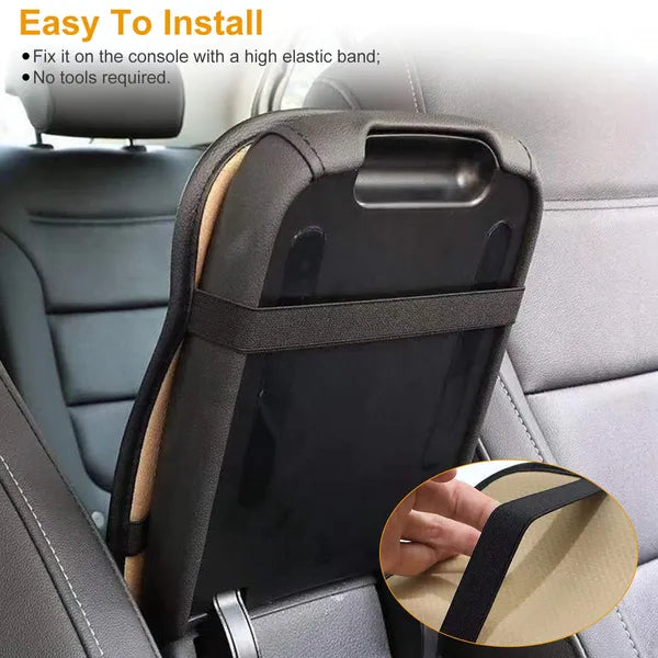 Car Armrest Pad Cover PU Leather Auto Center Console Seat Box Cover Protector Car Accessories Armrest Cushion Pad - image 3