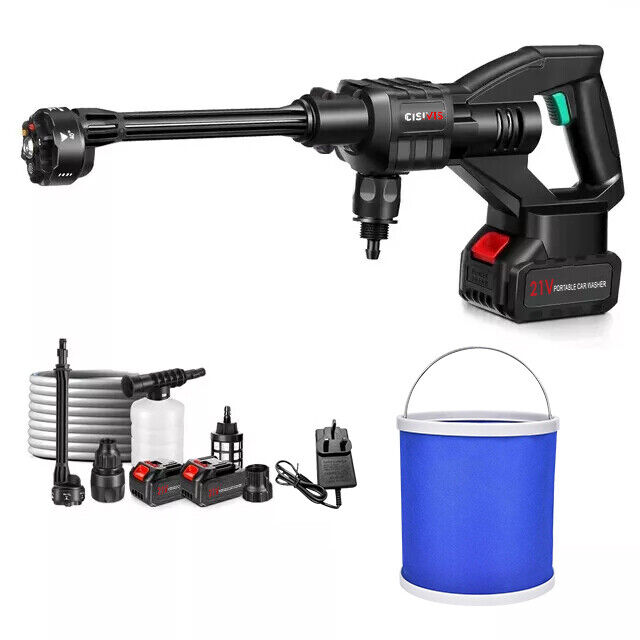 Portable Cordless Car Pressure Washer Water High Jet Wash Cleaner Gun And 2 Battery - image 5