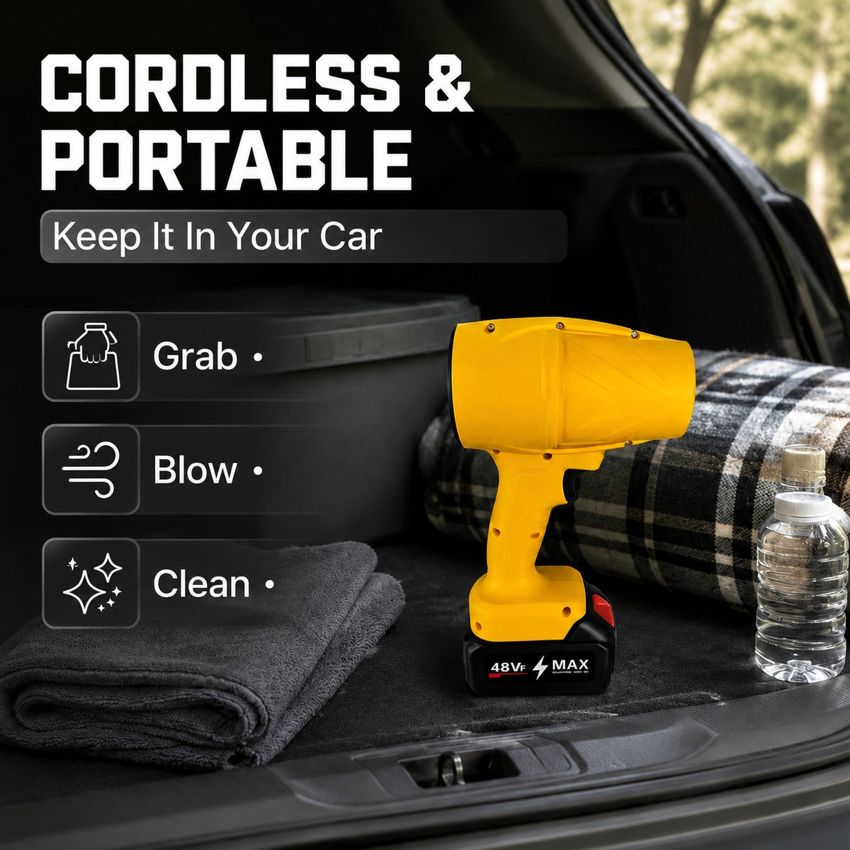 Car Drying Blower – Cordless Touchless Air Dryer - image 2