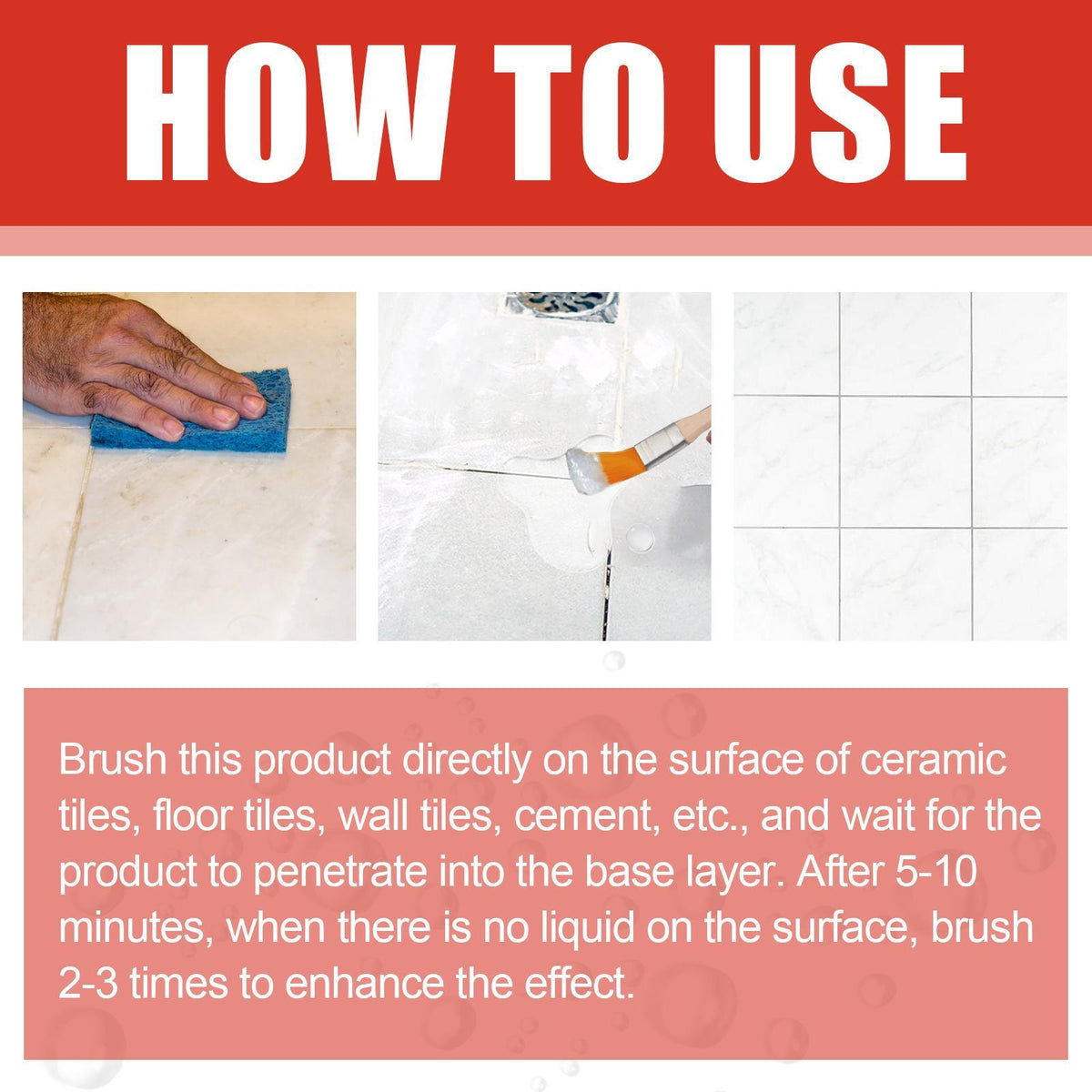 Jiesuying Transparent Waterproof Glue 300g Set Roof Bathroom Kitchen Wall Waterproof Coating Free Brick Leak Repair - image 4