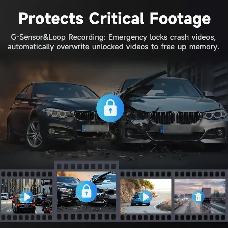Parking Mode Christmas Gift Wireless Car DVR With Dual Lenses, Parking Monitoring, Shockproof Design - image 6