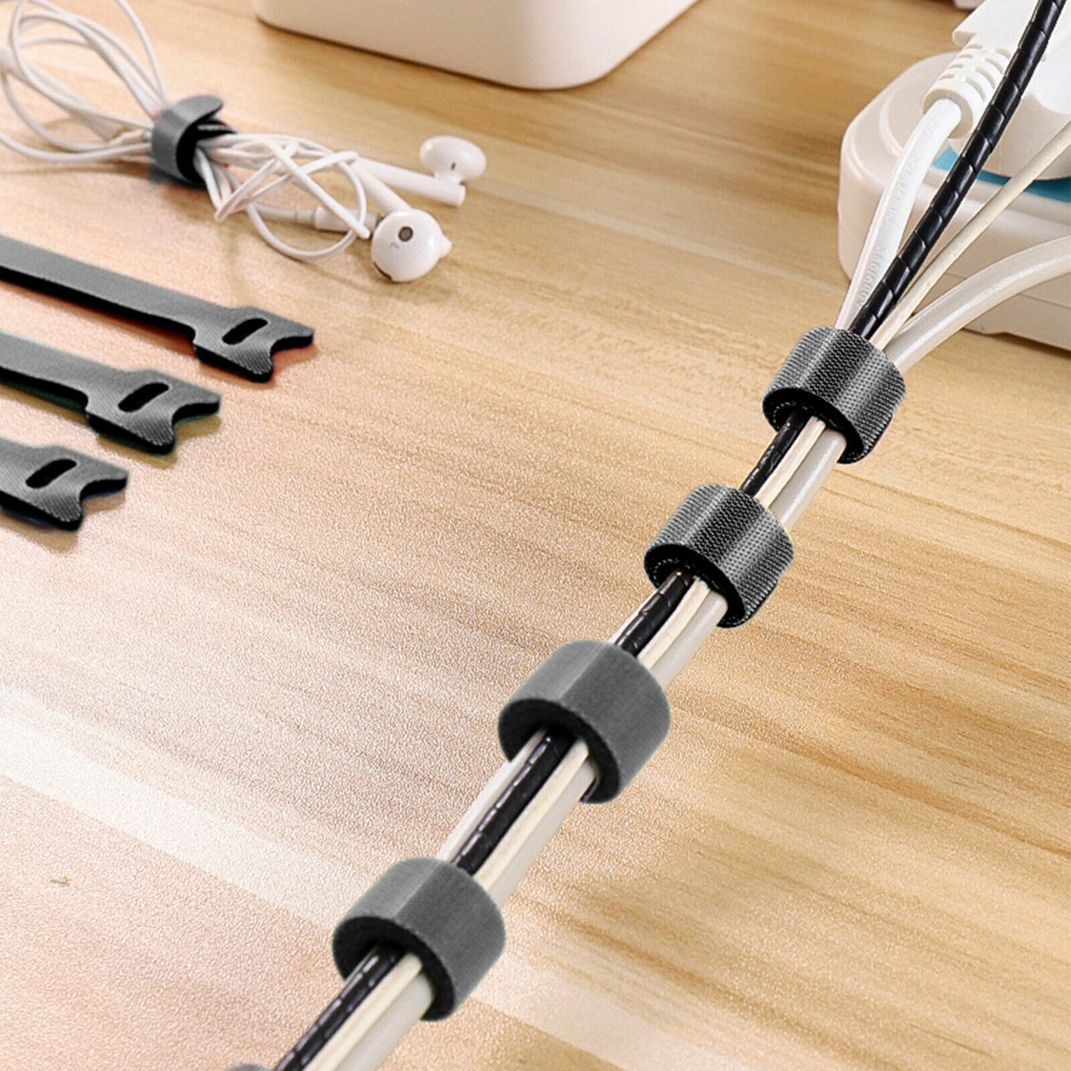 Hook-and-Loop Cable Ties, 100 Pack - image 3