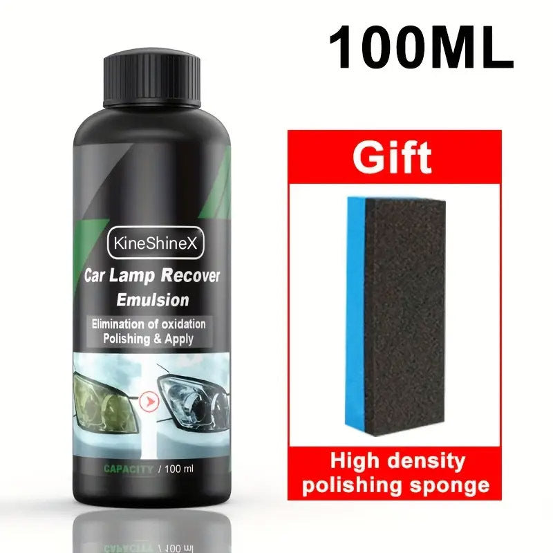 Headlight Restoration Fluid – 100ml with Sponge - 100ml Sponge