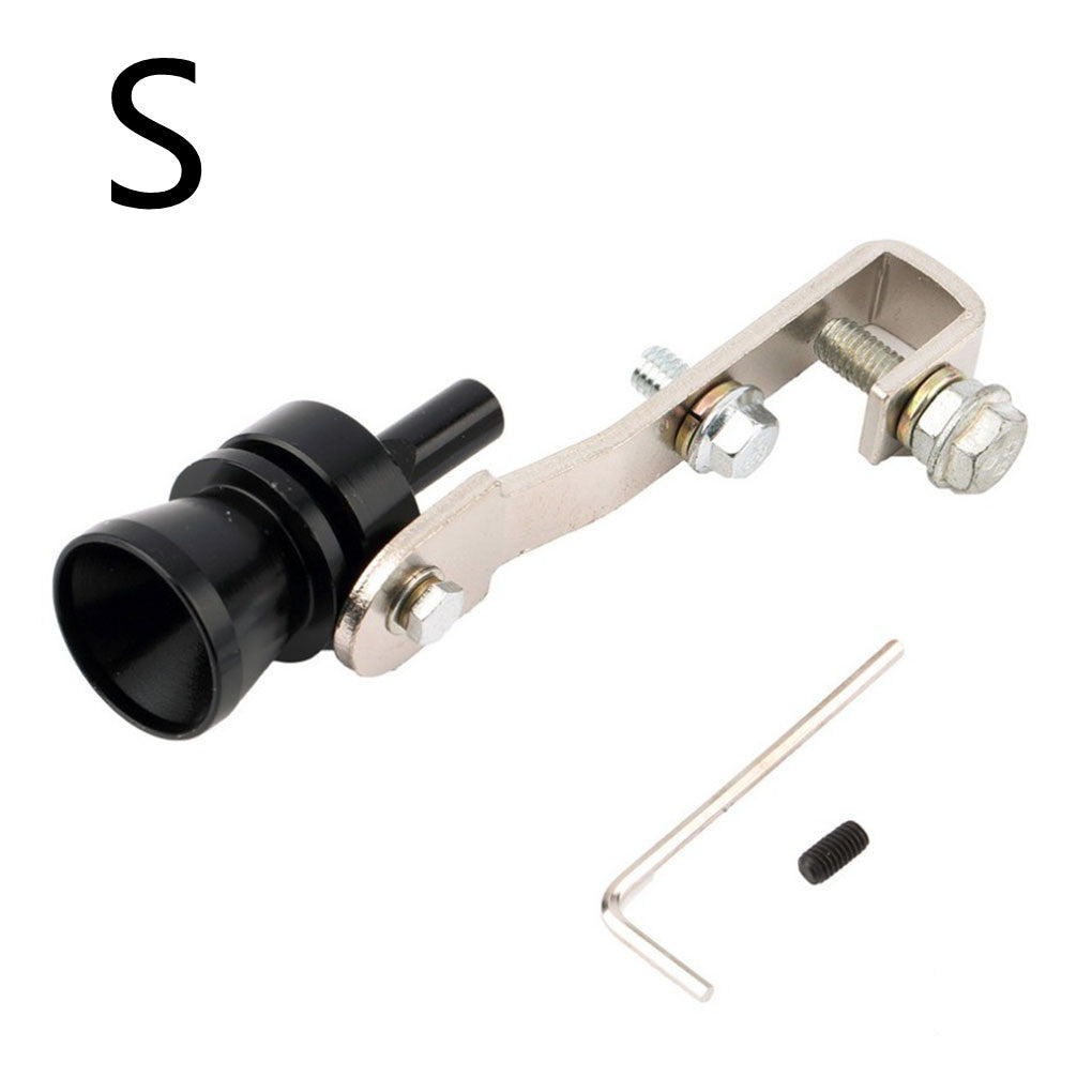 Color Turbo Whistle Exhaust Pipe - Black / S
