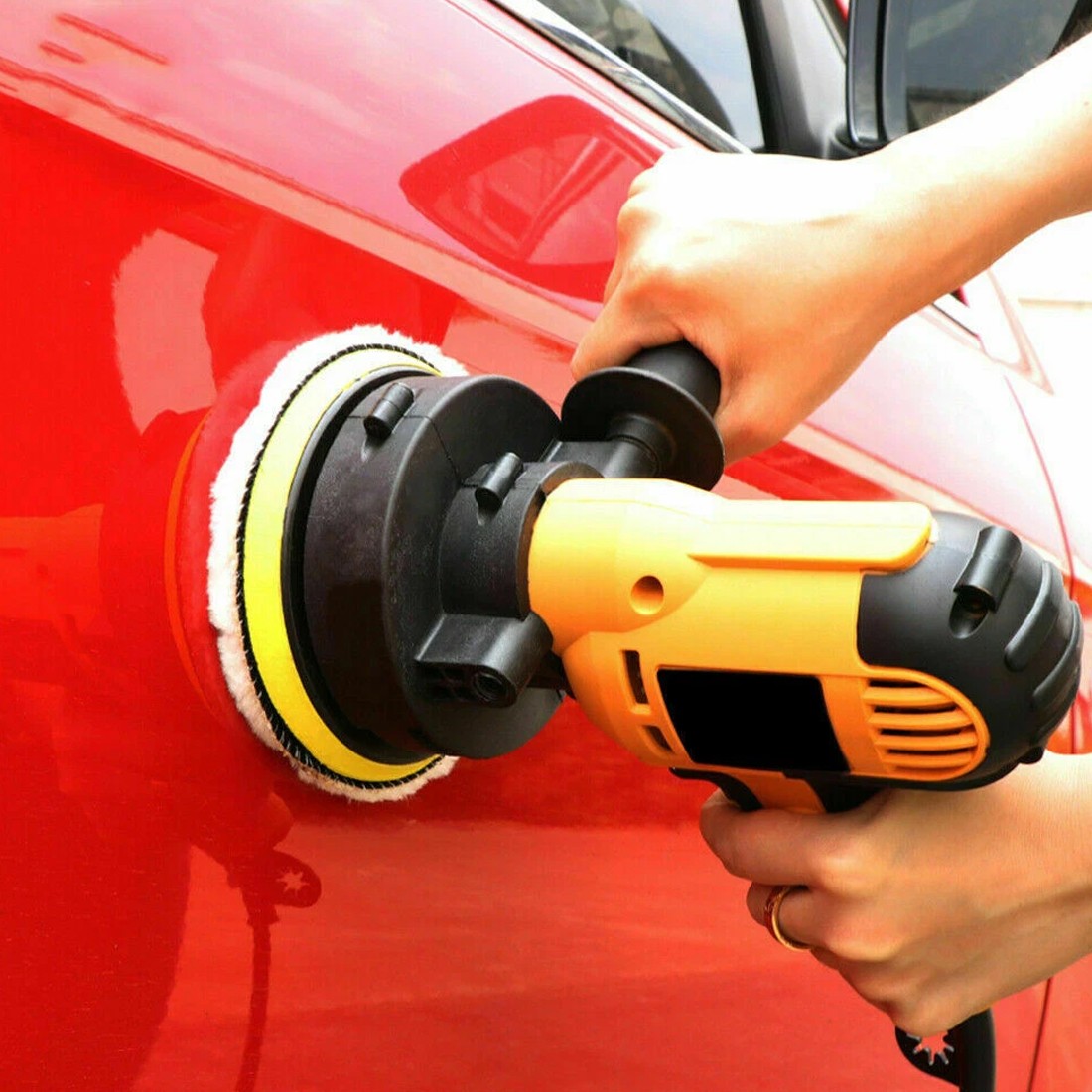 31Pcs Electric Polisher Buffer Sander Car Polisher With Polishing Sponge Kit - image 10