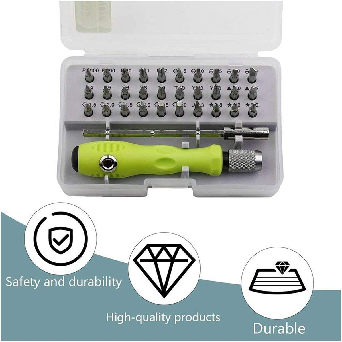 32 IN 1 Small Magnetic Screwdriver Set Torx Driver Professional Repair Tool Kit - image 9