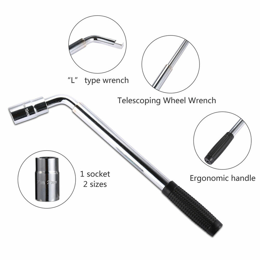 2.5T Scissor Jack And Extendable Wheel Wrench Brace Socket Car Van Tire Hand Tool - image 6