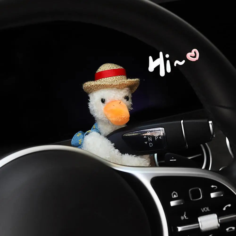 Car Hand Gear Ornaments | Plush Duck Car Shift Knob Ornament - image 4