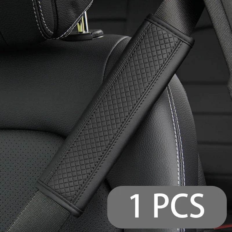 Car Seat Belt Shoulder Pad - black
