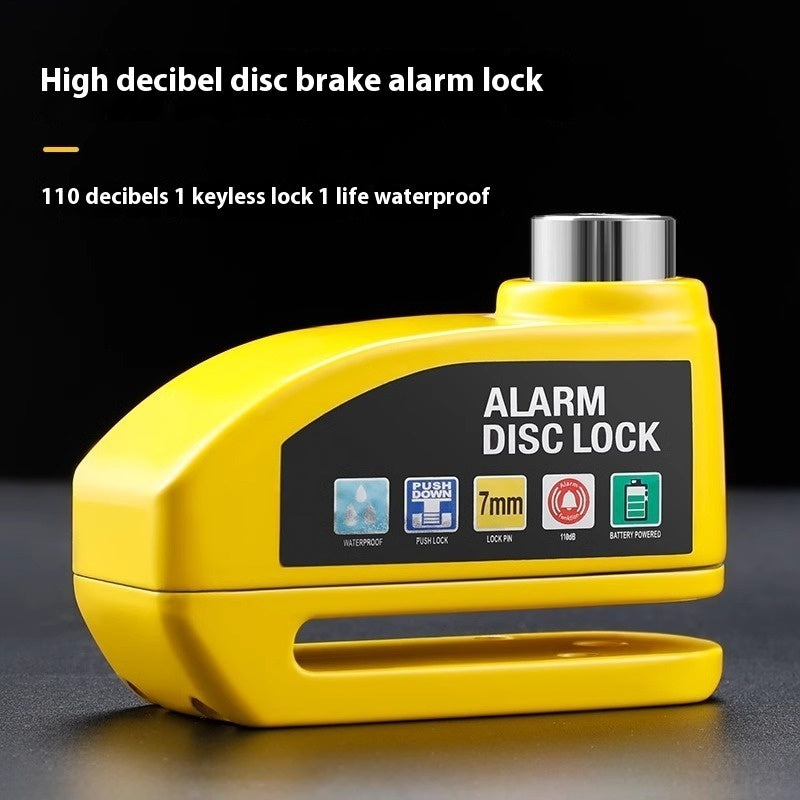 Motorbike disc lock with alarm and reminder cable - image 2