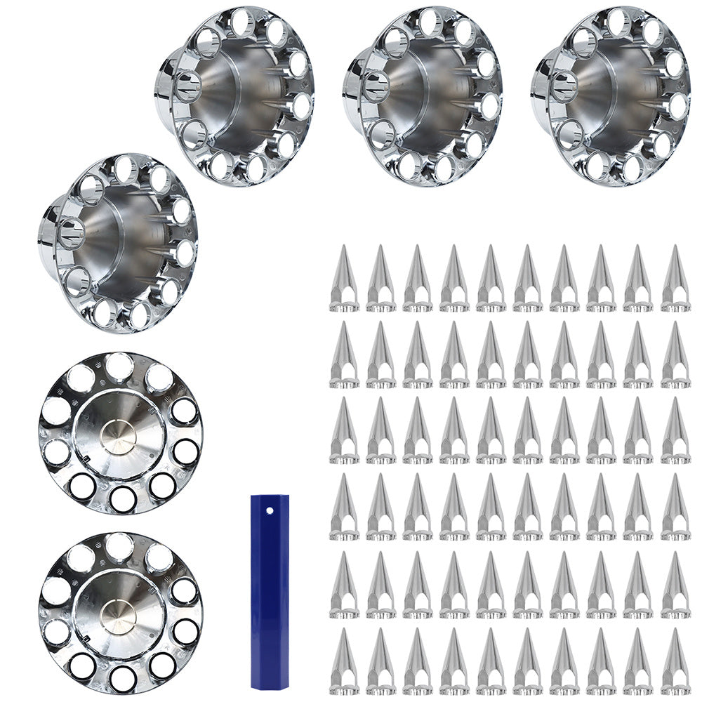 Truck Universal Wheel Hub Cover, 2 Front Wheels -height 130mm,4 Rear Wheels -height 230mm, Including Tools - image 6