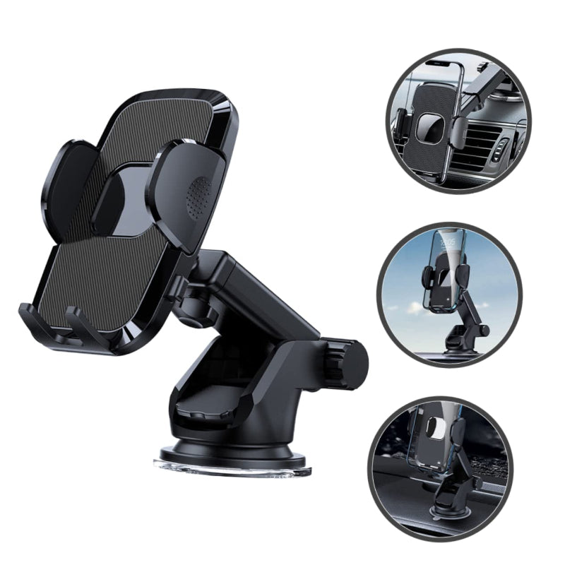 Gravity windscreen phone holder with vent clip, view 7