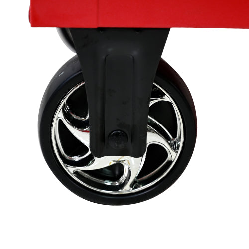 9 DRAWERS MULTIFUNCTIONAL TOOL CART WITH WHEELS AND WOODEN TOP - image 2
