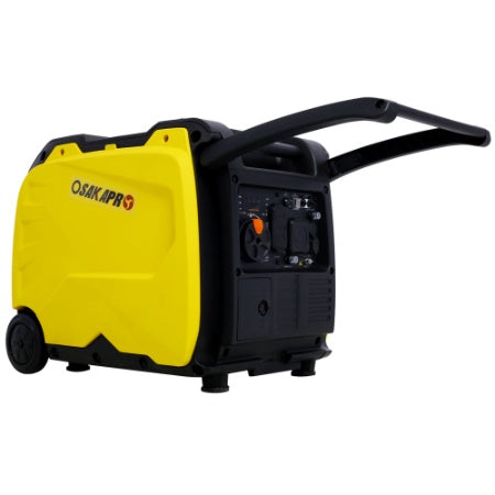 Super Quiet Inverter Generator 4500w Portable Generator Electric Start, Foldable Handle With Wheel,212cc 4 Stroke CARB EPA Compliant