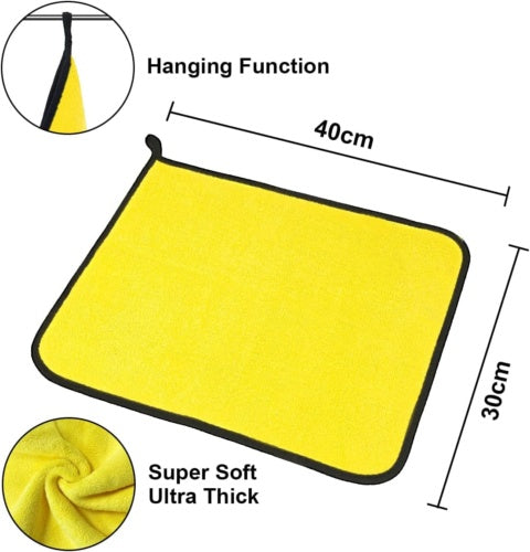 12PCS Car Cleaning Towels Drying Wash Cloth Microfibre Super Absorbent Polishing - image 7