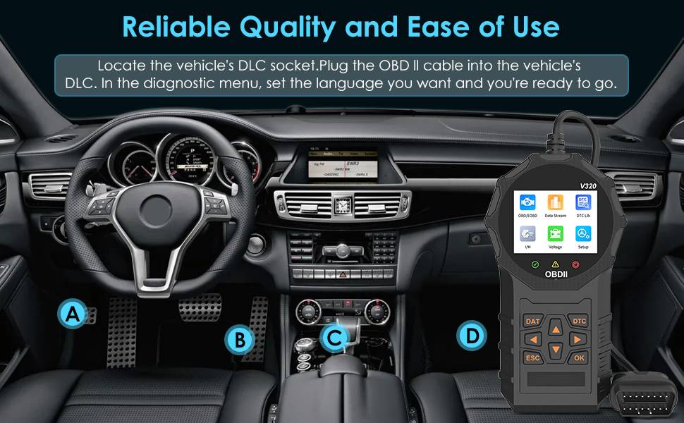 Automotive OBD2 Scanner OBD Code Reader Car Check Engine Fault Diagnostic Tool - image 8