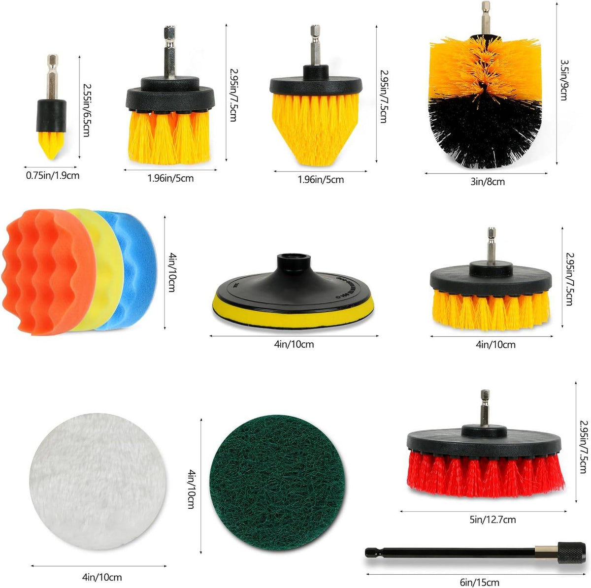 Clean 45-Piece Drill Brush Set Drill Not Include - image 2