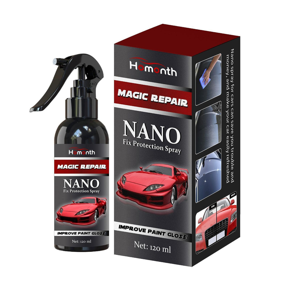 Hongyue Nano Repair Protection Spray Car Coating Agent Car Paint Maintenance Coating Crystal Wax Seal Glaze Coating Spray - image 5