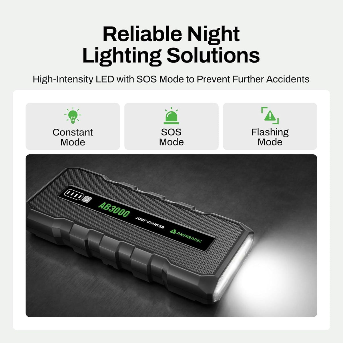 3000A Car Emergency Starting Power Supply 12V Portable Battery Starter Suitable For 6.0L Gasoline And 4.0L Diesel Engines - image 4