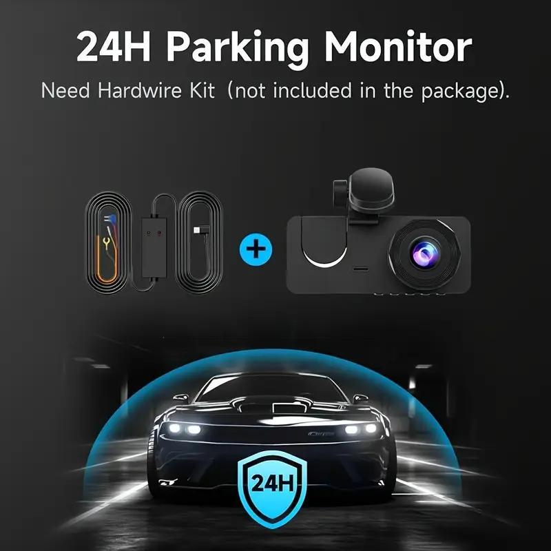 Parking Mode Christmas Gift Wireless Car DVR With Dual Lenses, Parking Monitoring, Shockproof Design - image 2