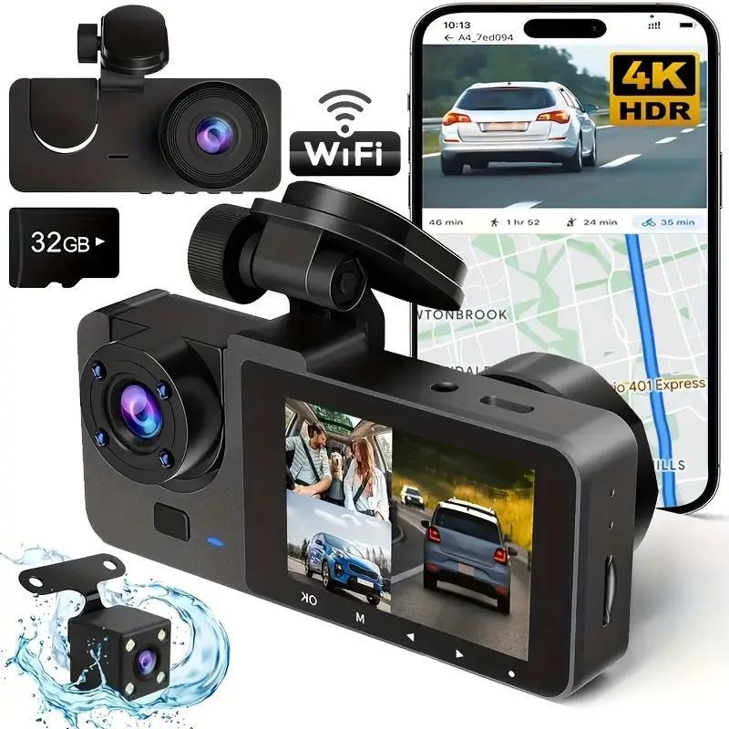 Parking Mode Christmas Gift Wireless Car DVR With Dual Lenses, Parking Monitoring, Shockproof Design - image 5