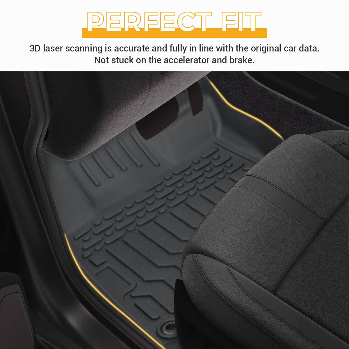 Car Floor Mats For 22-23 Civic Si Civic Sedan All-Weather - image 10