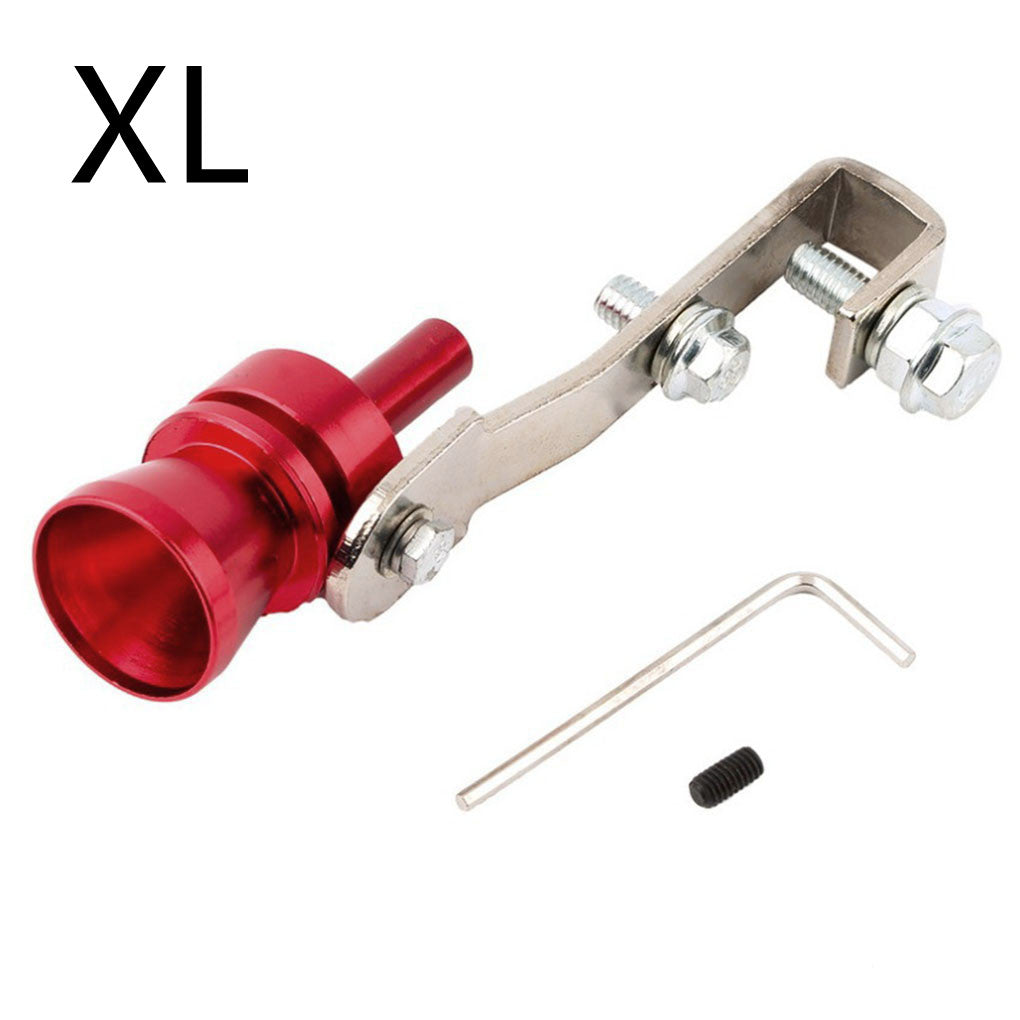 Color Turbo Whistle Exhaust Pipe - Red / XL