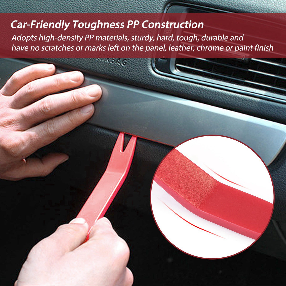 13 Pcs Car Trim Removal Tool Auto Door Panel Clip Dash Plastic Interior Radio Body Open Pry Kit - image 3