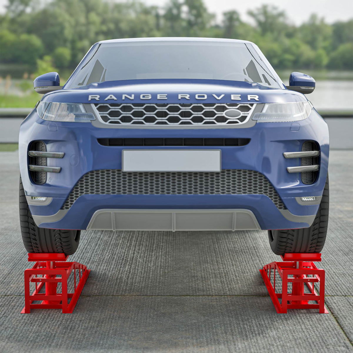2 Pack Hydraulic Car Ramps 5T 11000lbs Low Profile Car Lift Service Ramps Truck Trailer Garage,Height Hydraulic Vehicle Ramps - image 9