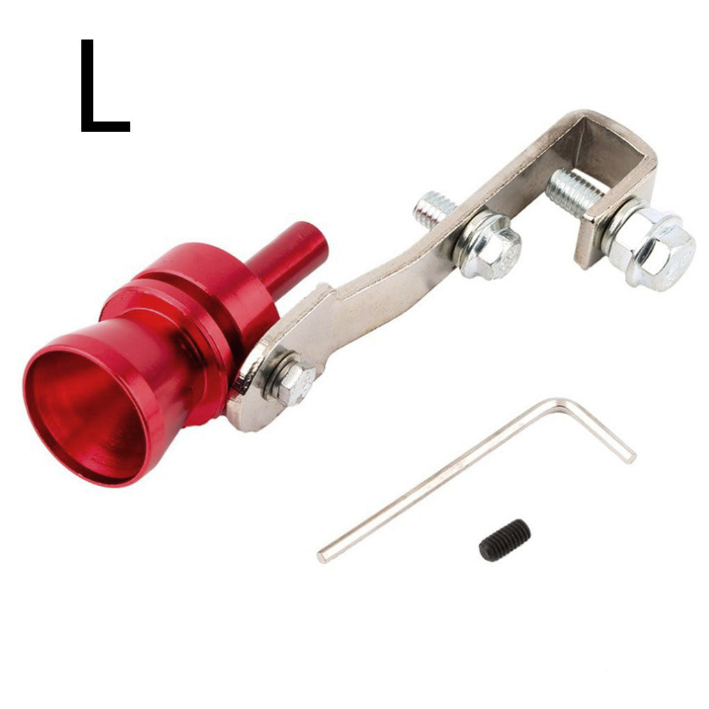 Color Turbo Whistle Exhaust Pipe - Red / L