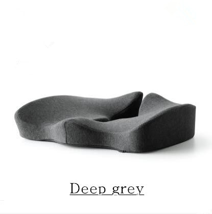 Memory Foam Seat Cushion Breathable Beautiful Buttocks Chair - Grey