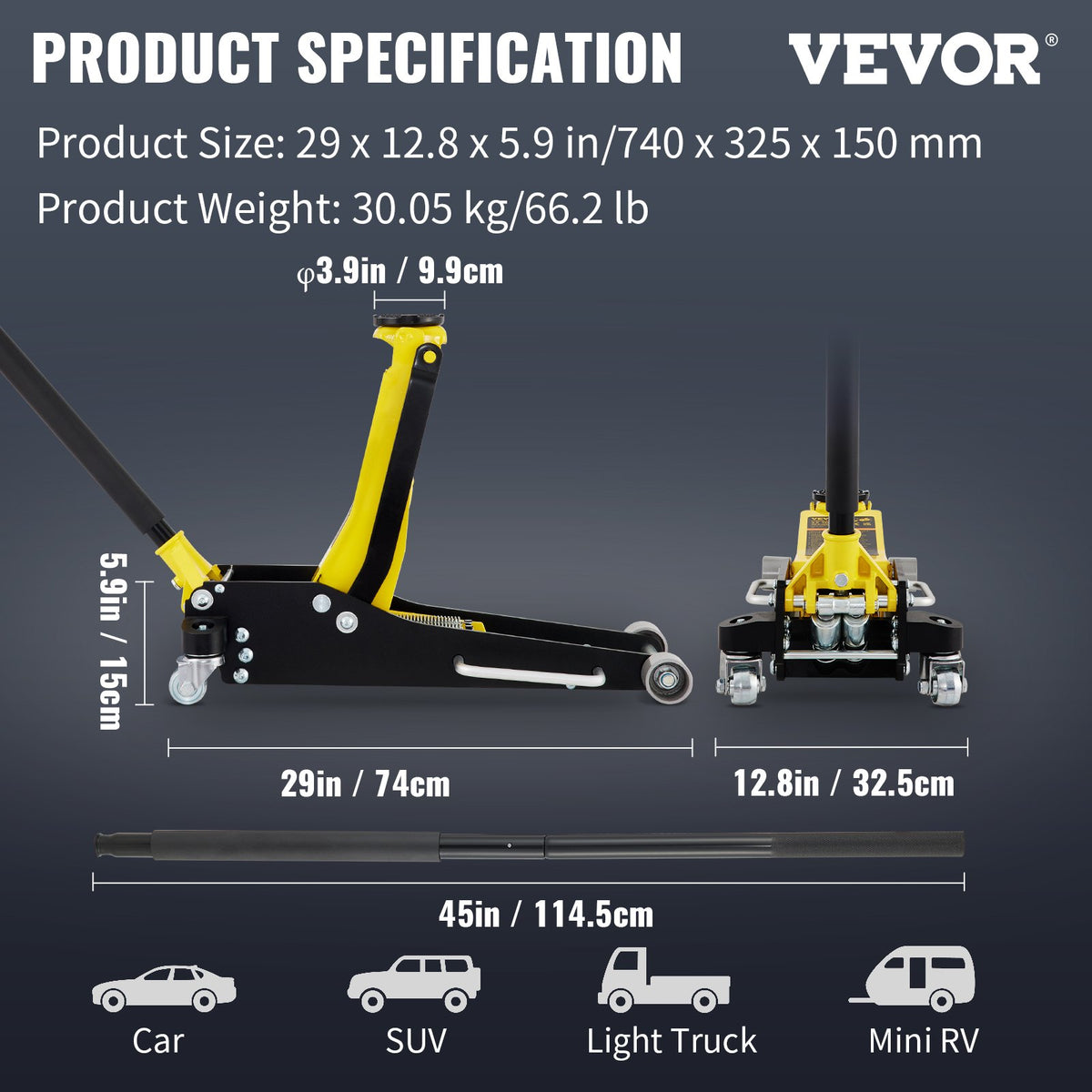 3-ton Low Profile Aluminum Steel Racing Car Landing Jack Dual Lifting Car Automatic, Banned Platform Temu - image 5