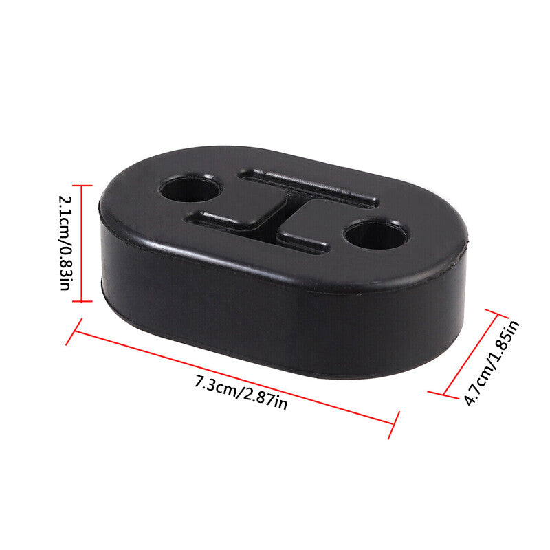 4PCS Poly Polyurethane Exhaust Hanger Mounts 2 Hole Muffler Rubber Universal P - image 3