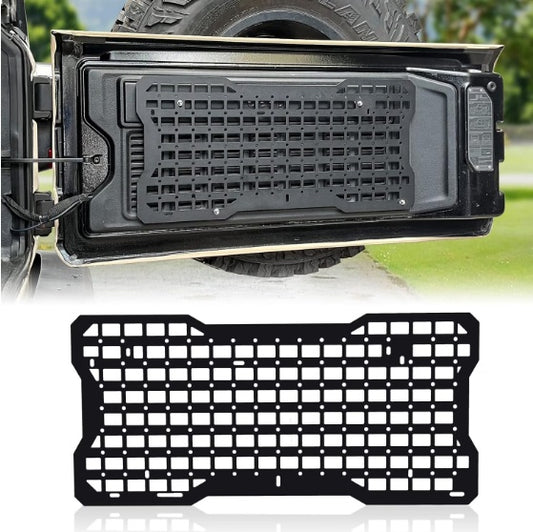 Tailgate Tactical Panel For Wrangler Tailgate Tool Kit Organizer Racks Compatible With Wrangler 2007-2022 JK JKU 2018-2022 JL JLU