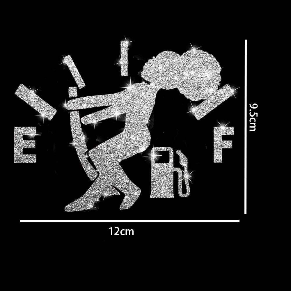 Cartoon Shiny African Woman Automobile Sticker - image 2