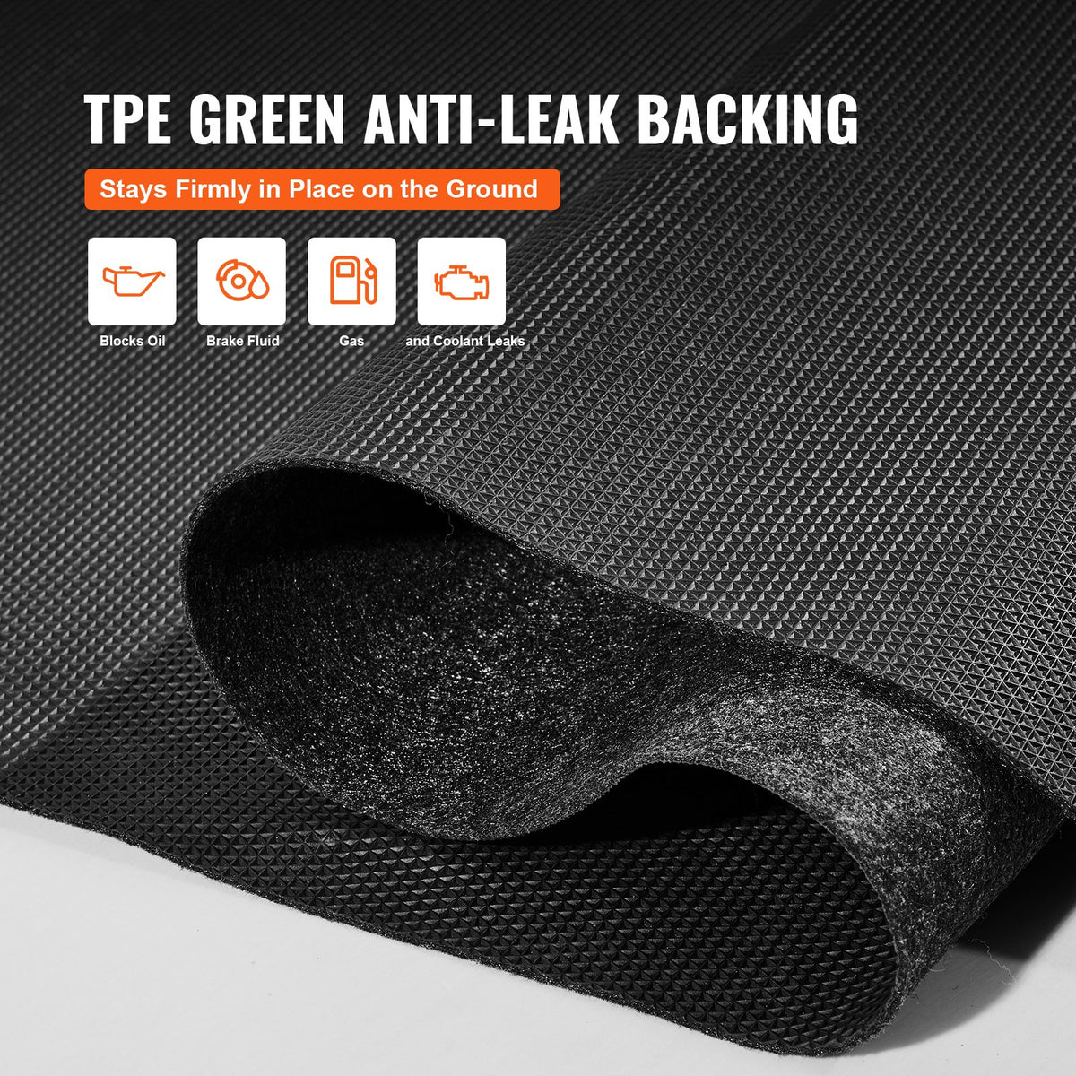 Garage Floor Mat, 2.68 X 6.7 M Waterproof Protection From Water,Snow, Rain,Mud And Oil For Cars, Non-slip Heavy Duty Containment Mat With TPE Anti-Leak Backing & Easy To Clean & Cuttable - image 4
