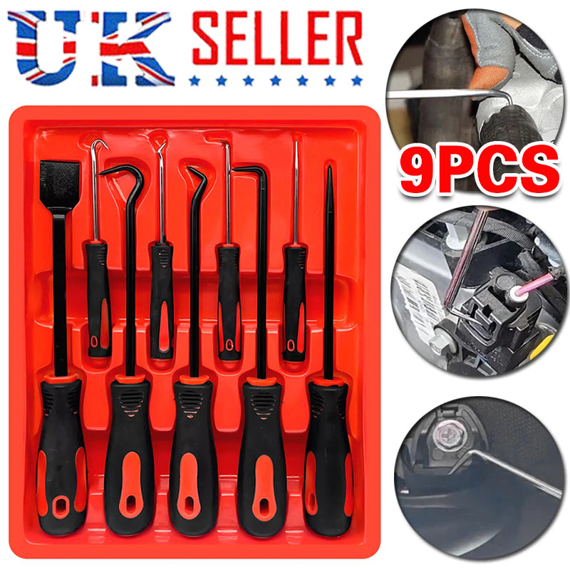 9PCS Profession Scraper Hook And Pick Tool Set O Ring Seal Removal Set&Mini Hook - image 9