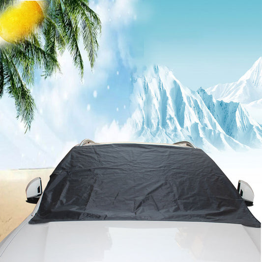 Magnetic windscreen frost and snow cover