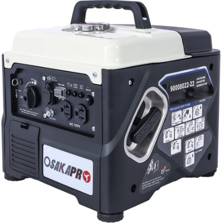 Portable Inverter Generator,1200W Ultra-quiet Gas Engine, EPA Compliant, Eco-Mode Feature, Ultra Lightweight For Backup Home Use Camping Item Code W46577461 First Available Date 2023-07-26 Return - Black White