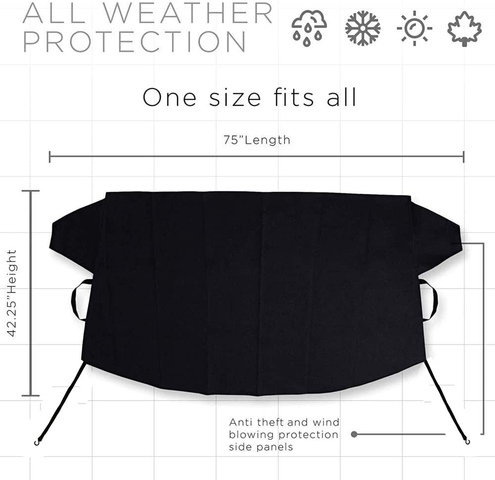 Thick Waterproof Windscreen Frost Cover - image 7