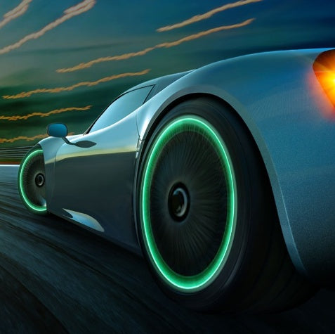 Car Luminous Tire Valve Cap - 4pcs