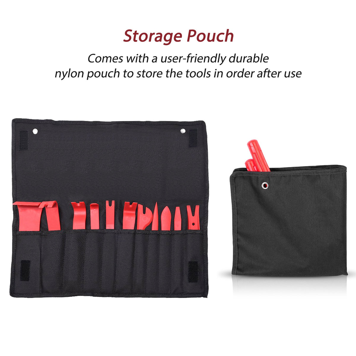 13 Pcs Car Trim Removal Tool Auto Door Panel Clip Dash Plastic Interior Radio Body Open Pry Kit - image 4