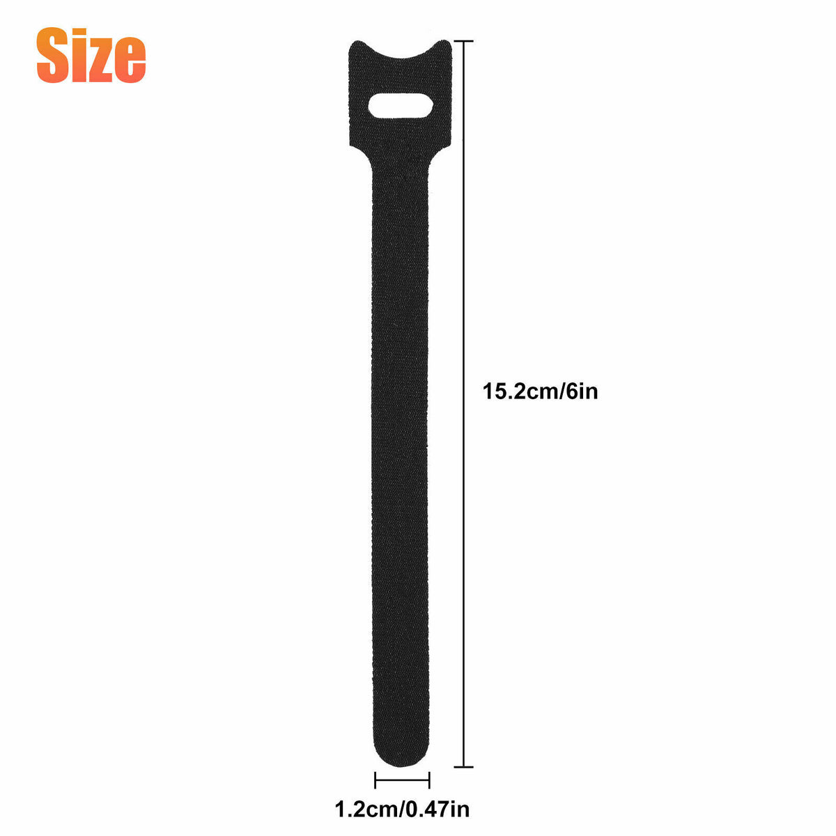 Hook-and-Loop Cable Ties, 100 Pack - image 7