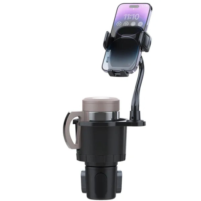 2 In 1 Car Cup Mobile Phone Holder Car Beverage Holder - Style1