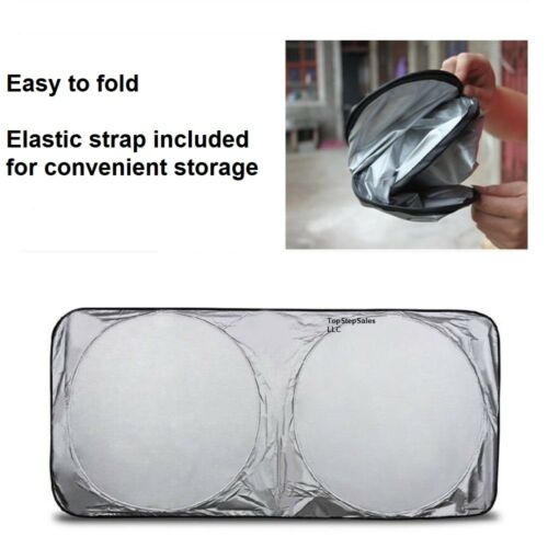 Foldable Reflective Car Windscreen Sunshade Cover - image 6