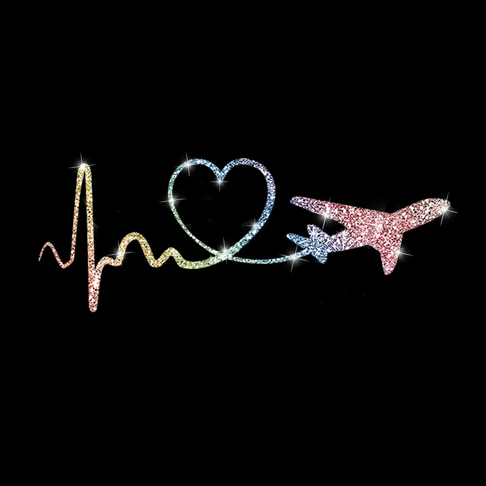 Cartoon Shiny African Woman Automobile Sticker - Heart shaped airp color