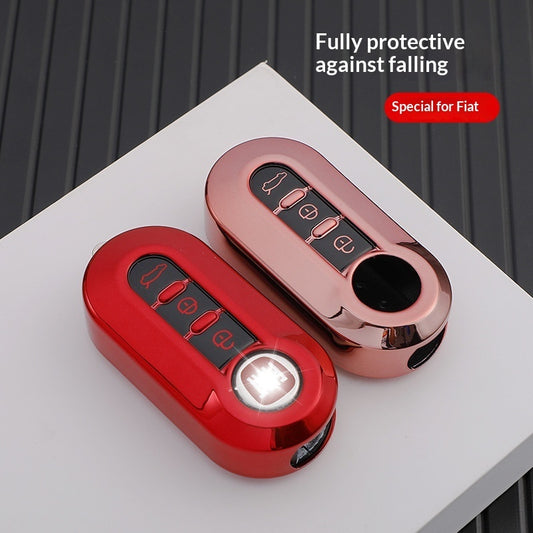 TPU key fob cover for Fiat 3-button flip keys