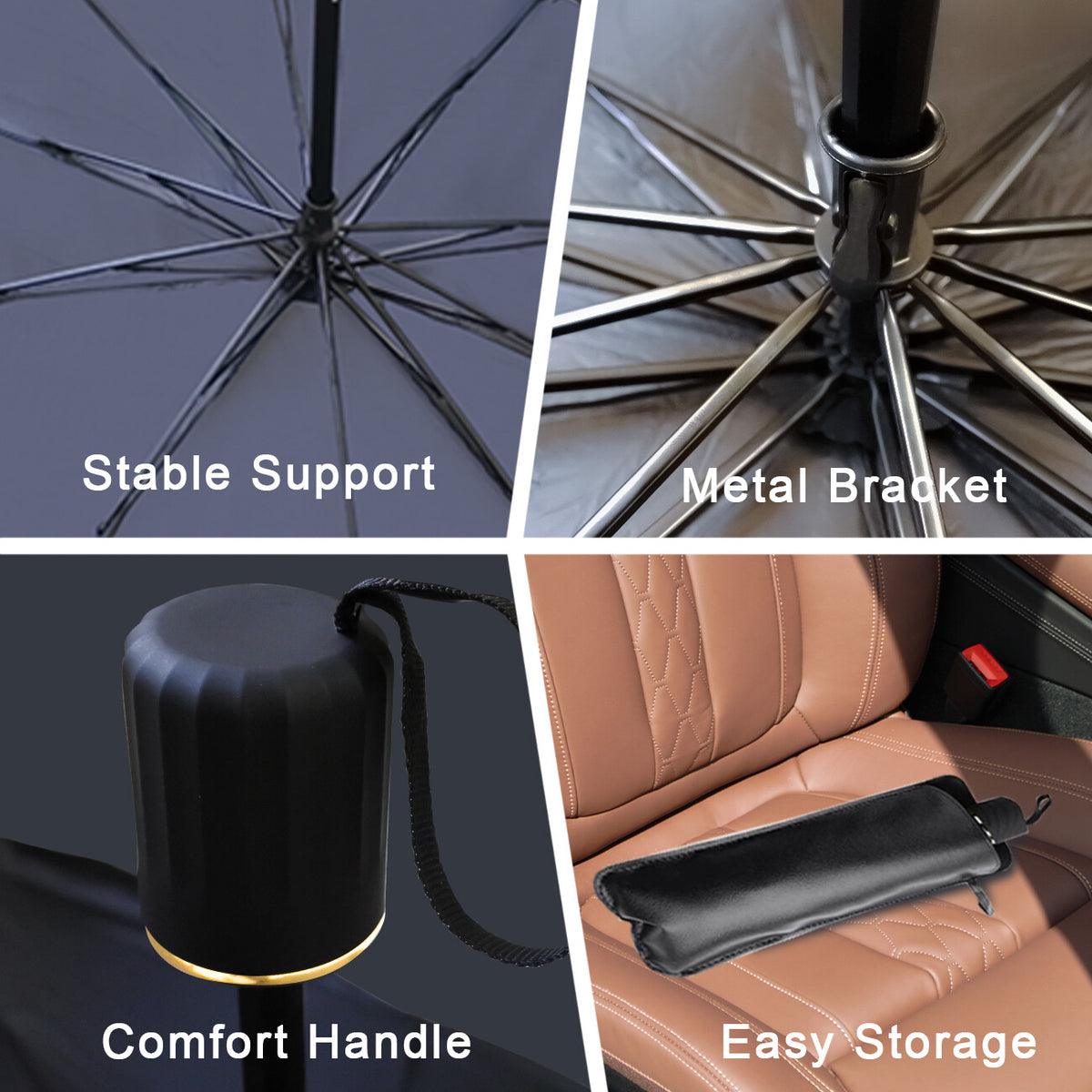 Car Window Sunshade Sun Shade Visor Windshield Cover Auto Car SunShade Foldable UV Umbrella - image 9
