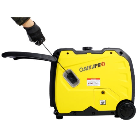 Super Quiet Inverter Generator 4500w Portable Generator Electric Start, Foldable Handle With Wheel,212cc 4 Stroke CARB EPA Compliant - image 4